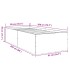 Estructura de cama madera de ingeniería blanca 90x200