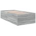 Estructura de cama madera de ingeniería gris Sonoma 75x190