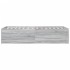 Estructura de cama madera de ingeniería gris Sonoma 75x190
