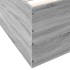 Estructura de cama madera de ingeniería gris Sonoma 75x190