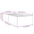 Estructura de cama madera de ingeniería gris Sonoma 75x190