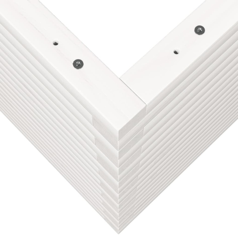 Jardinera madera maciza de pino blanco 50x50x68,5