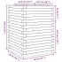 Jardinera madera maciza de pino blanco 50x50x68,5