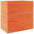 Jardinera madera maciza de pino marrón cera 70x40x68,5