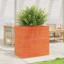 Jardinera madera maciza de pino marrón cera 70x40x68,5
