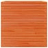 Jardinera madera maciza de pino marrón cera 70x40x68,5