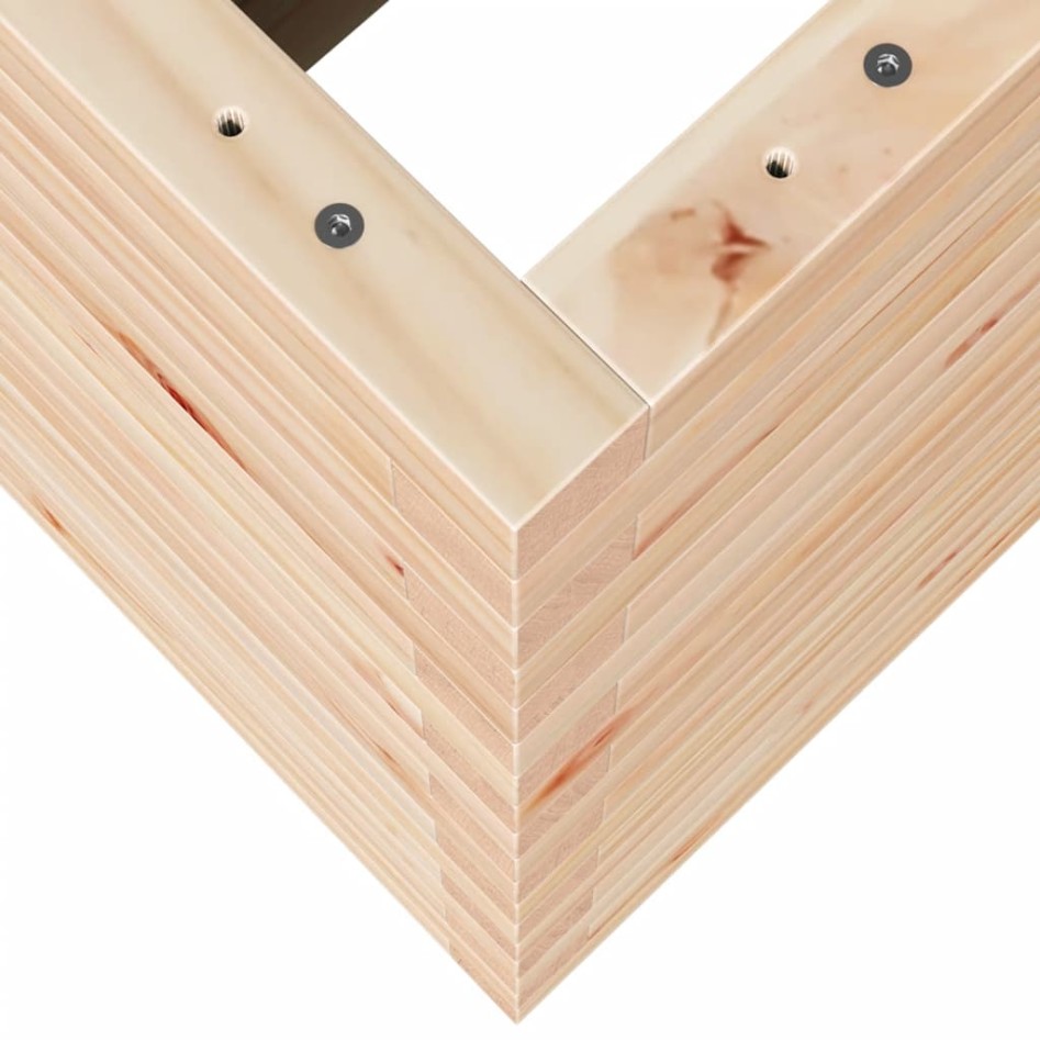 Jardinera madera maciza de pino 70x40x68,5