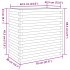Jardinera madera maciza de pino 70x40x68,5