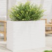 Jardinera madera maciza de pino blanco 90x40x68,5 cm