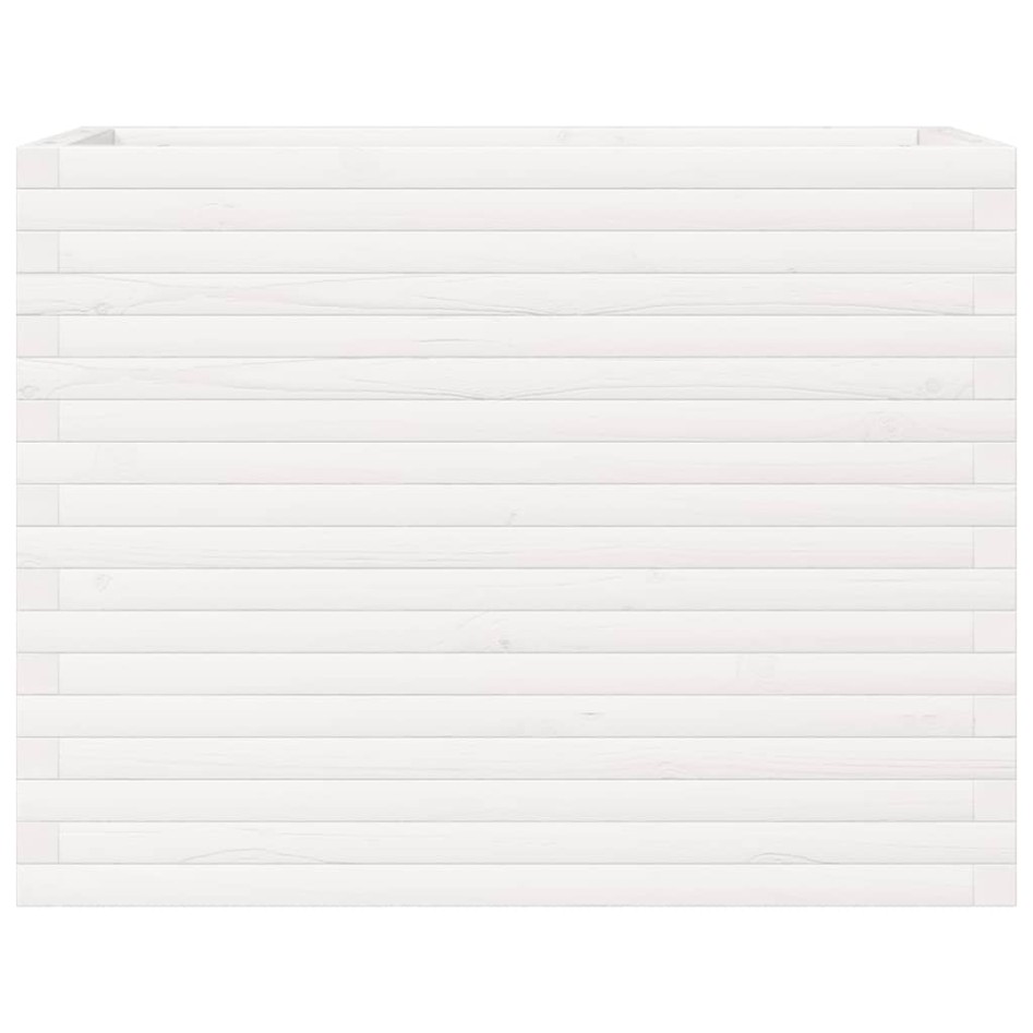 Jardinera madera maciza de pino blanco 90x40x68,5