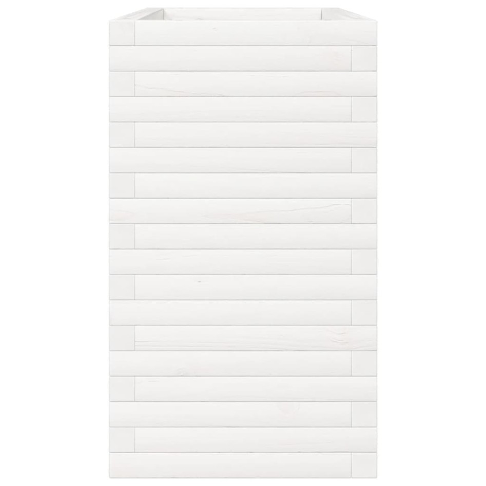 Jardinera madera maciza de pino blanco 90x40x68,5
