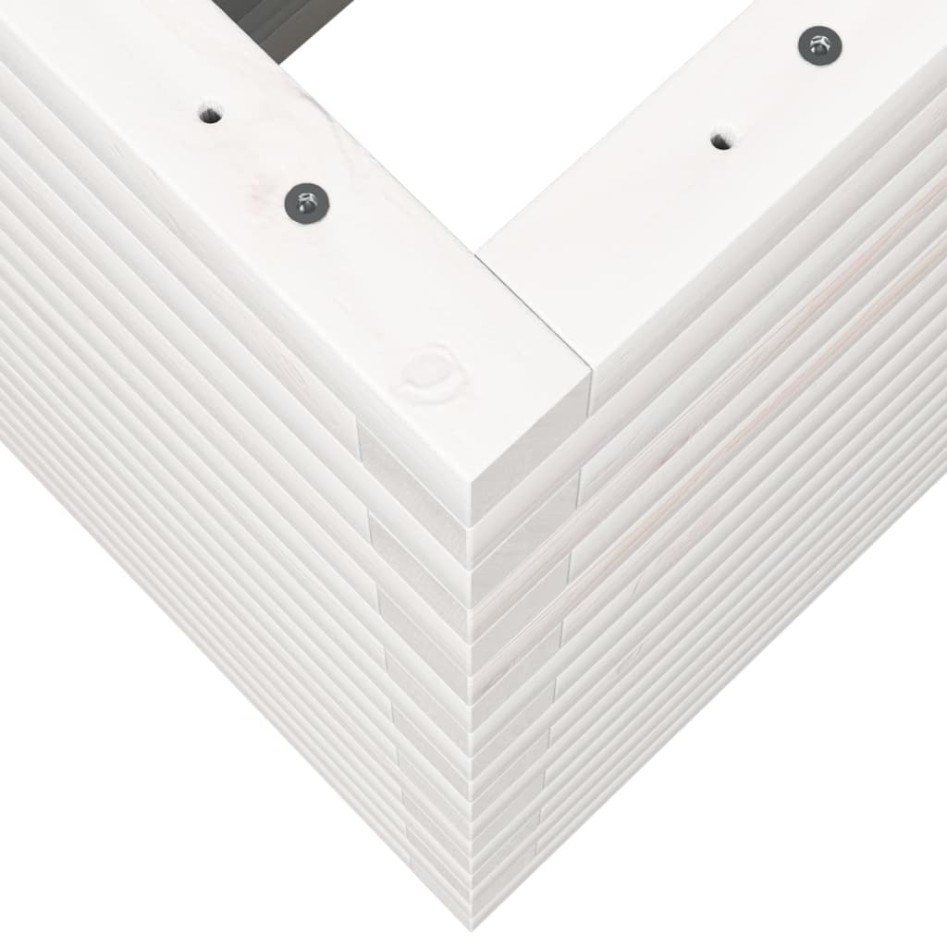 Jardinera madera maciza de pino blanco 90x40x68,5