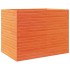 Jardinera madera maciza de pino marrón cera 90x60x68,5