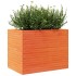 Jardinera madera maciza de pino marrón cera 90x60x68,5