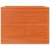 Jardinera madera maciza de pino marrón cera 90x60x68,5