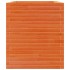 Jardinera madera maciza de pino marrón cera 90x60x68,5