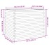 Jardinera madera maciza de pino marrón cera 90x60x68,5
