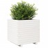 Jardinera madera maciza de pino blanco 50x50x49,5