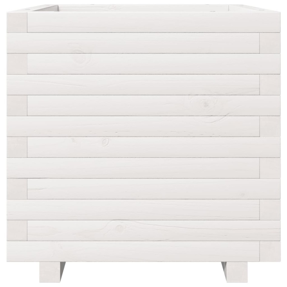 Jardinera madera maciza de pino blanco 50x50x49,5