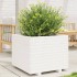 Jardinera madera maciza de pino blanco 60x60x49,5