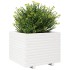 Jardinera madera maciza de pino blanco 60x60x49,5