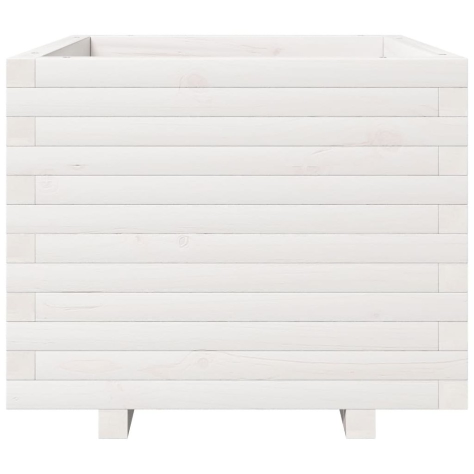 Jardinera madera maciza de pino blanco 60x60x49,5