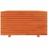 Jardinera madera maciza de pino marrón cera 90x90x49,5