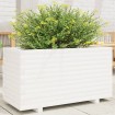 Jardinera madera maciza de pino blanco 90x40x49,5 cm