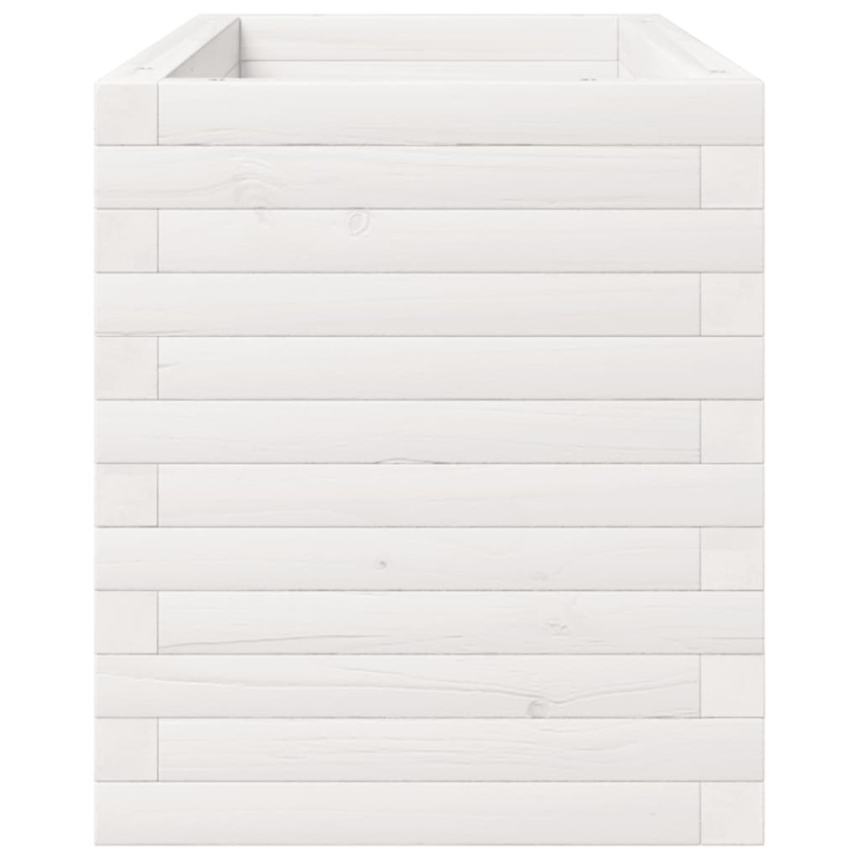 Jardinera madera maciza de pino blanco 90x40x49,5