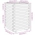 Jardinera madera maciza de pino marrón cera 50x50x72,5