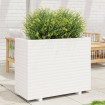 Jardinera madera maciza de pino blanco 90x40x72,5 cm