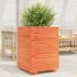 Jardinera madera maciza de pino marrón cera 50x50x72