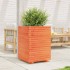 Jardinera madera maciza de pino marrón cera 50x50x72