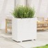 Jardinera de madera maciza de pino blanca 70x40x72