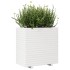 Jardinera de madera maciza de pino blanca 70x40x72