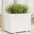 Jardinera de madera maciza de pino blanca 90x60x72
