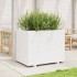 Jardinera de madera maciza de pino blanca 90x60x72