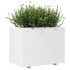 Jardinera de madera maciza de pino blanca 90x60x72