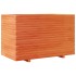 Jardinera madera maciza de pino marrón cera 110x60x72