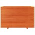 Jardinera madera maciza de pino marrón cera 110x60x72