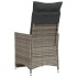 Sillones reclinable jardín y cojines 2 uds ratán sintético