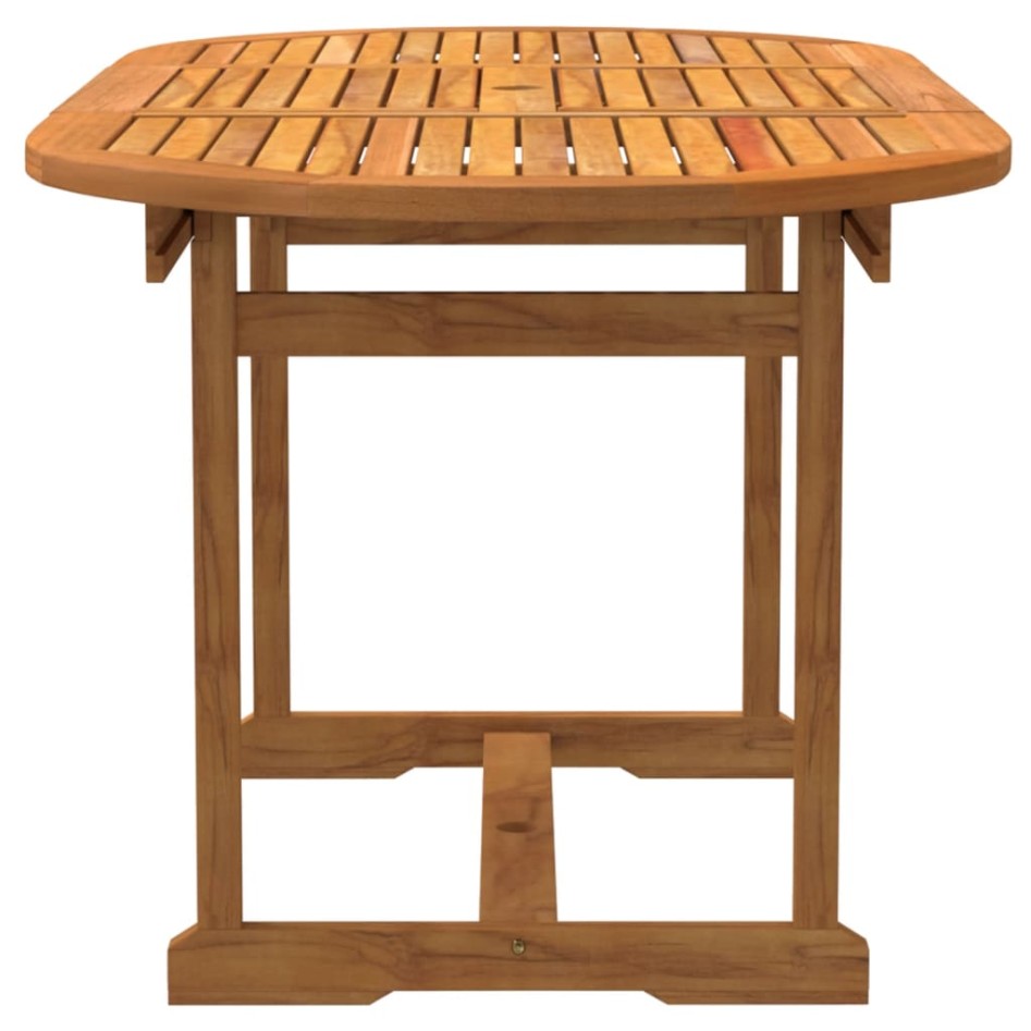 Juego comedor de jardín 5 pzas madera maciza acacia y