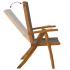 Juego comedor de jardín 5 pzas madera maciza acacia y
