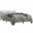 Estructura cama madera ingeniería metal roble Sonoma 140x200