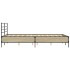 Estructura cama madera ingeniería metal roble Sonoma 140x200