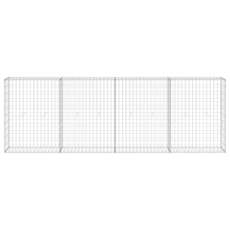 Muro de gaviones con cubiertas acero galvanizado 300x30x100