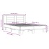 Estructura cama madera ingeniería metal marrón roble 140x200