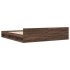 Cama con cajones madera ingeniería marrón roble 200x200