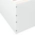 Estructura de cama madera de ingeniería blanca 200x200