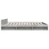 Cama con cajones madera ingeniería gris hormigón 180x200